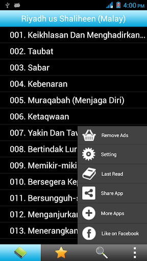 Riyad us Saliheen (Melayu) Screen 2