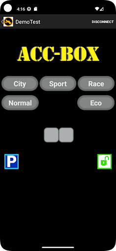 Android application ACCBOX screenshort