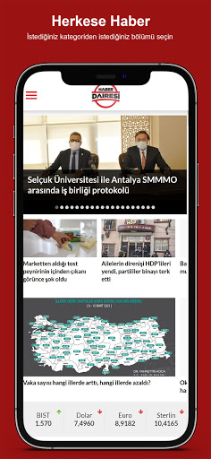 Android application Haber Dairesi screenshort