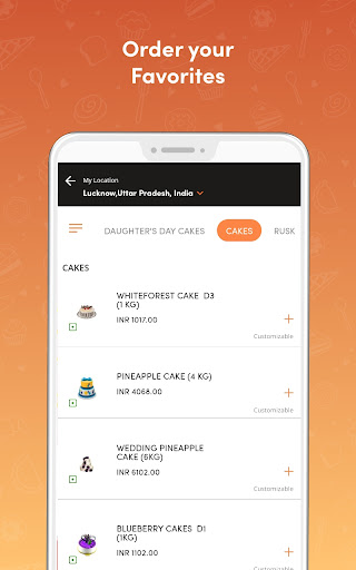 Android application DANBRO by Mr Brown bakery screenshort