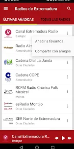 Radios de Extremadura - España