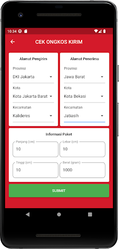 Ninja Cek Ongkir & Lacak Paket Screen 2