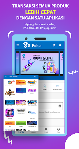 S-Pulsa: Pulsa & games lengkap Screen 2