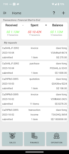 Android application 2+1 Easy Bookkeeping screenshort