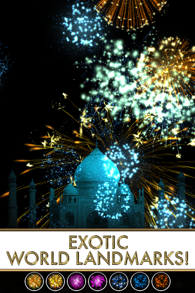 Android application Fireworks HD Worldwide Edition screenshort