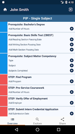 CCTC Credential Tracker Screen 2