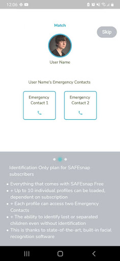 SAFEsnap Screen 2