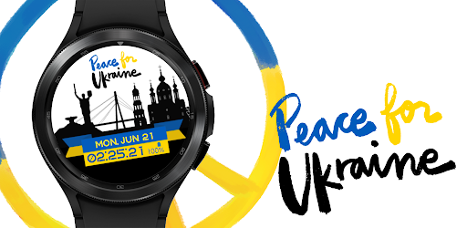 Watch Face Wear OS Ukraine Screen 2