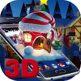 3D Merry Christmas Santa theme icon
