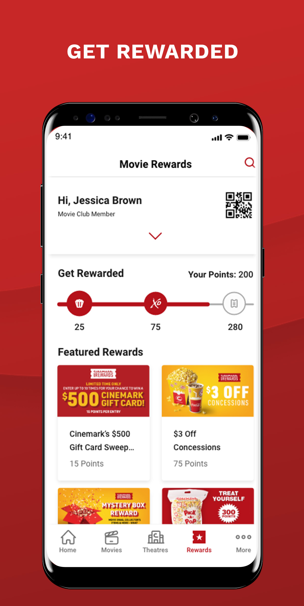 Android application Cinemark Theatres screenshort