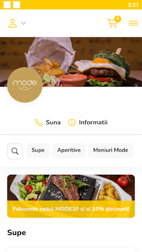 Android application MODE FOOD screenshort