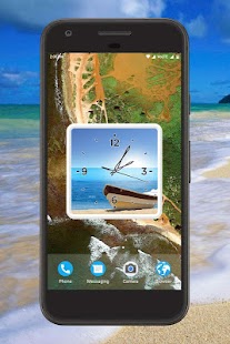Beach Clock Live Wallpaper Screenshot