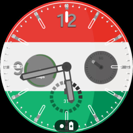 Hungary Flag Watchface Screen 2