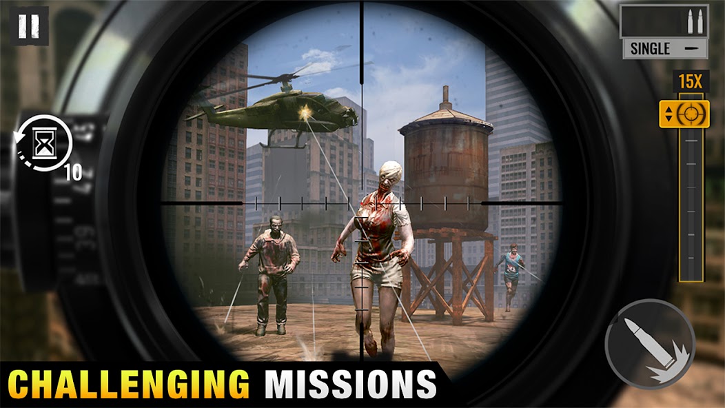 Sniper Zombies: Offline Games 1.60.8 APK + Мод (Unlimited money) за Android