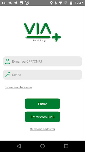 Android application Via Mais Parking - Oliveira-MG screenshort
