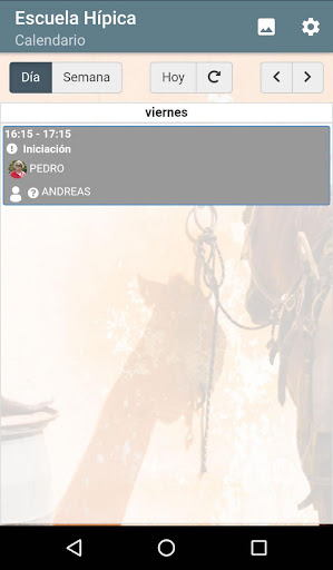 Android application Escuela Hípica screenshort
