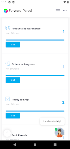 Forward Parcel Screen 2