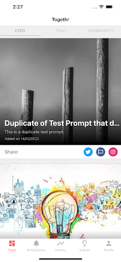 Android application WeAreTogethr screenshort