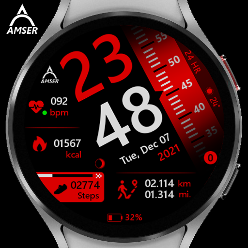 Amser Rieka Digital Watchface logo