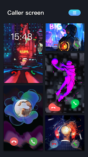 Android application Call Screen Theme Color Call screenshort