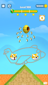 Screenshot 1 Doge vs Bee 3D: Draw to Save android