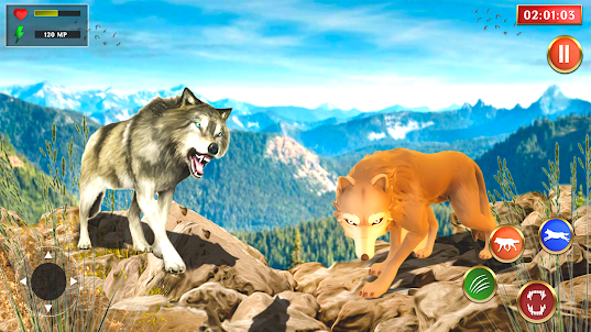 ألعاب الذئب محاكاة الذئب البري