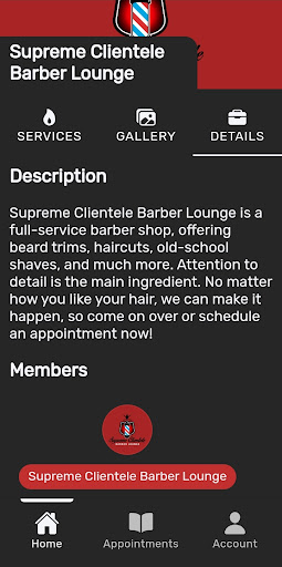 Supreme Clientele BarberLounge Screen 3