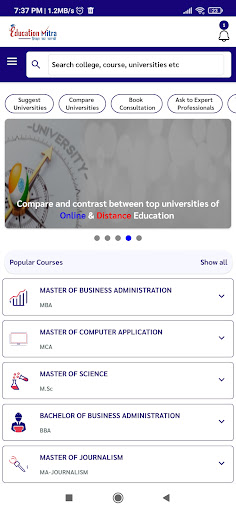 Android application EducationMitra screenshort