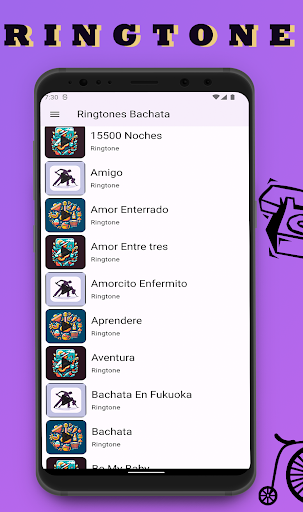 Android application Ringtones Bachata screenshort