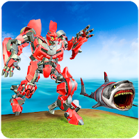 Robots & Shark Transformation Hunter War 3D