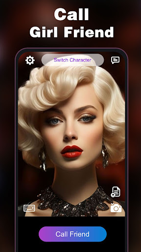 Android application Call Girl Friend screenshort