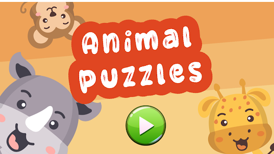 Animal Puzzles: for kids learn