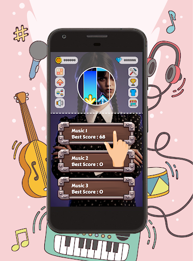 Piano Tiles Wednesday Addams