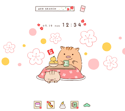 かわいいイノシシのお正月 Homeテーマ Google Play のアプリ