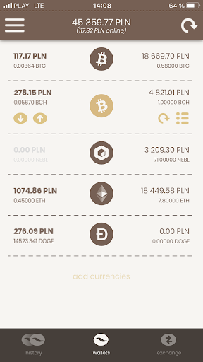 Coffee Wallet Screenshot 1 - AppWisp.com
