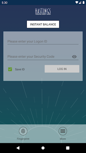 Hastings Federal Credit Union Screen 2