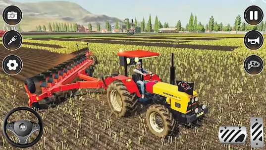 Village Tractor Driving Games