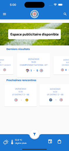 Android application FC Mulhouse screenshort