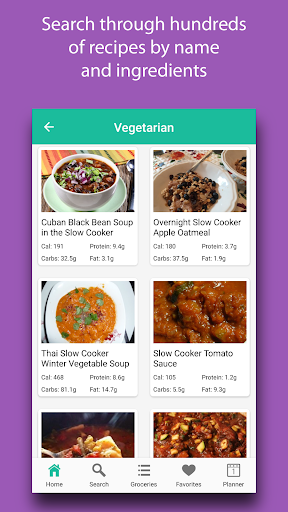 Slow Cooker Recipes - Grocery Screen 3