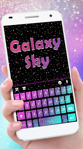Colorful 3d Galaxy Keyboard Theme 6.0.1117_8 screenshots 1
