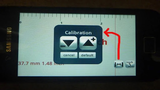 Screenshot of MM Ruler: Measuring Tape