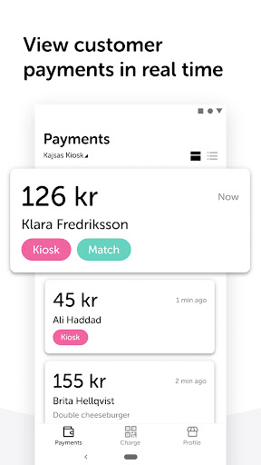 Android application Swish Business screenshort