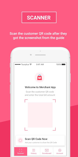 Android application Tourplus Merchant screenshort