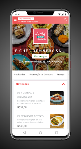 Android application Le Chef Delivery Saudável screenshort
