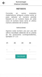 Numerologia Chance Colombia