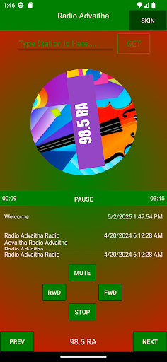 Android application Radio Advaitha screenshort