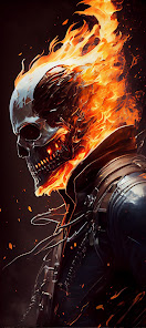 Screenshot 17 Flame Skull Wallpapers 2023 HD android