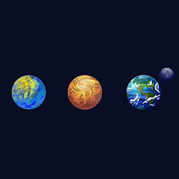 Ikonbild för Solbanor med solsystem