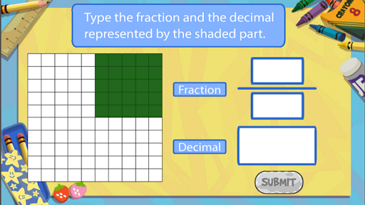 Relating Decimals & Fractions Screen 3