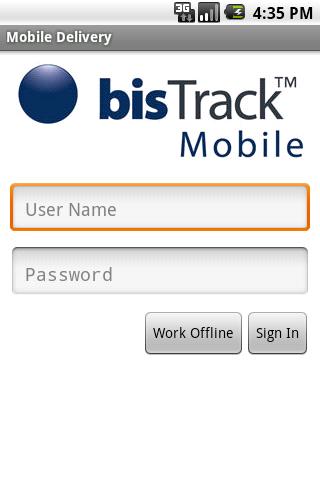 Android application Mobile Delivery screenshort
